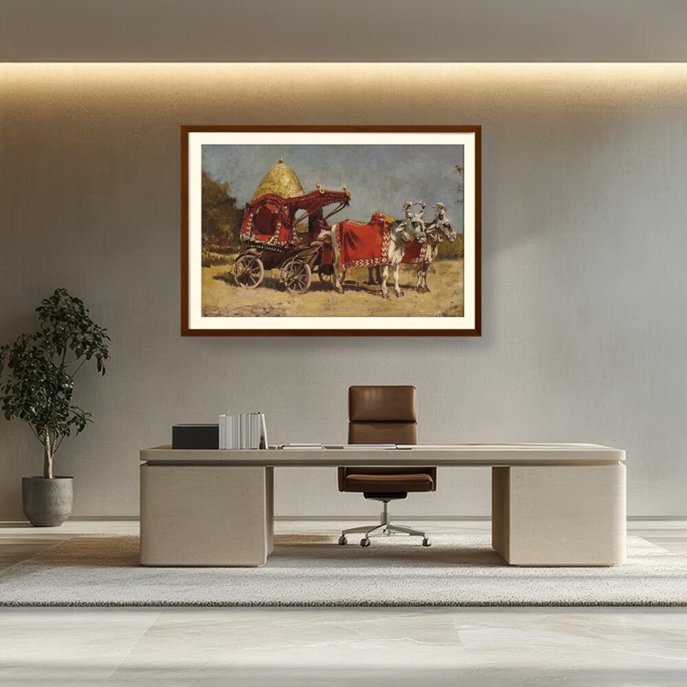 Native Gharry Bullock Cart - WALL MOUNT FRAME