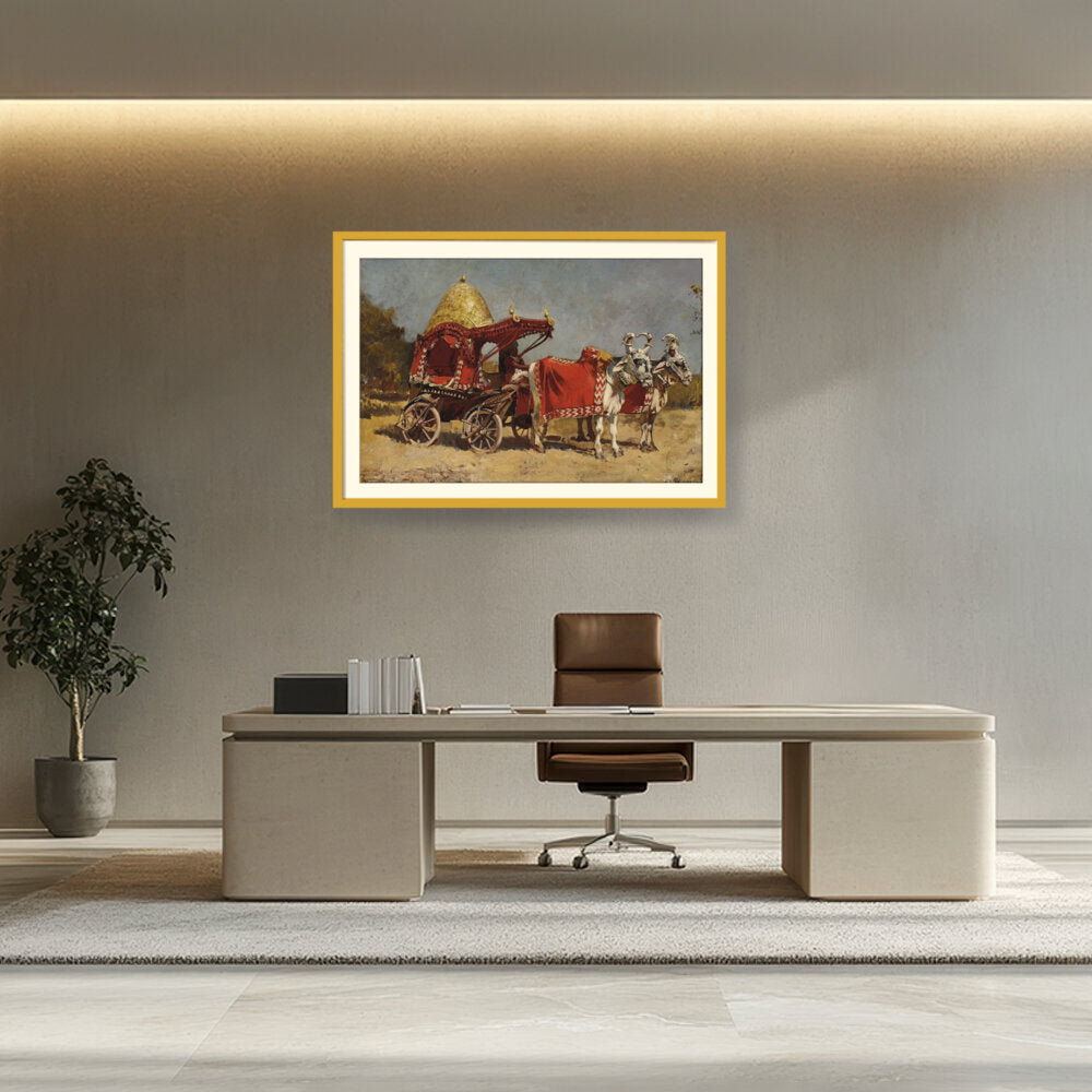 Native Gharry Bullock Cart - WALL MOUNT FRAME