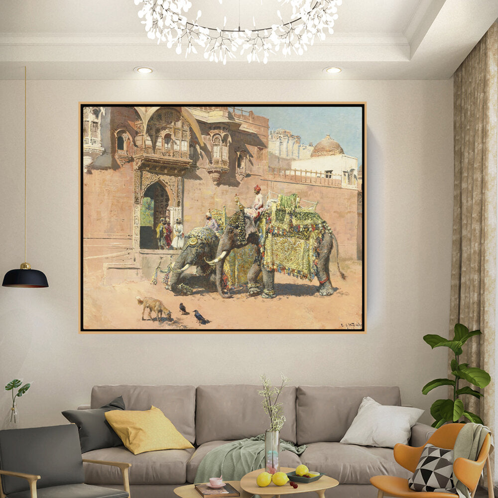 The Elephants Of The Rajah - FLOATING FRAME