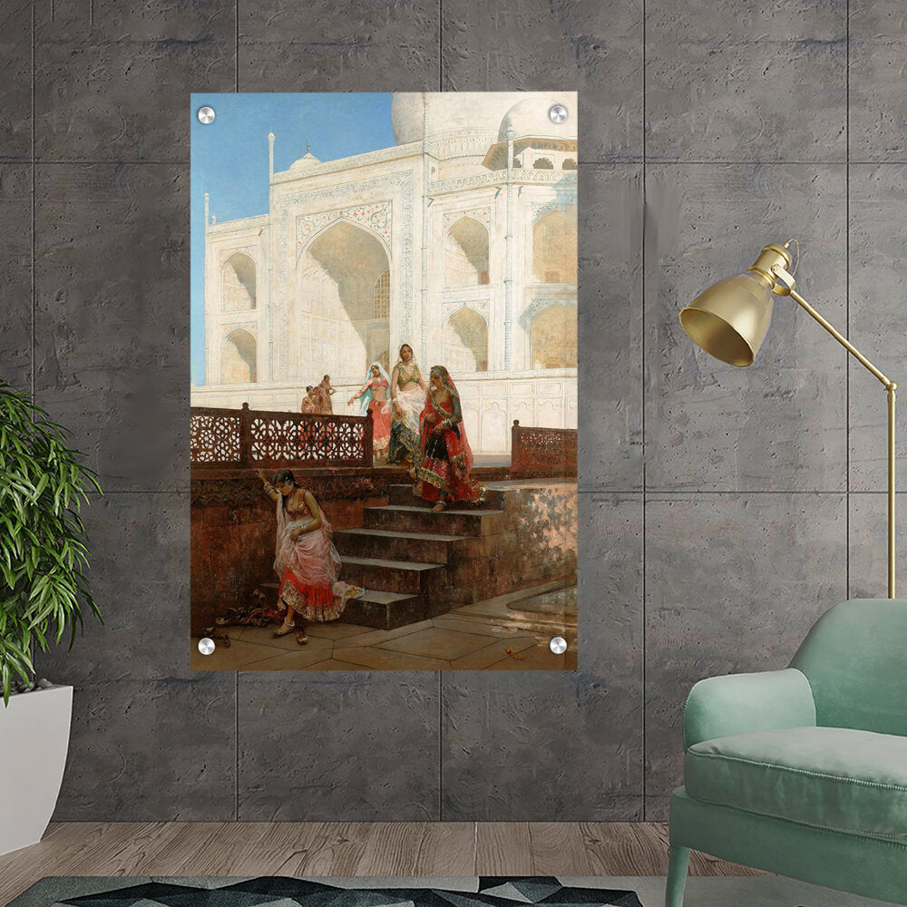 Picasoul - Artist - Nautch Girls At Taj Mahal - Acrylic Wall Photo