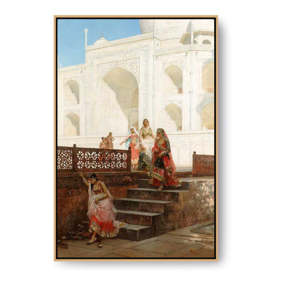 Nautch Girls At Taj Mahal - FLOATING FRAME