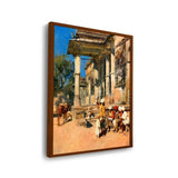 Portico Of A Mosque - Framed Canvas