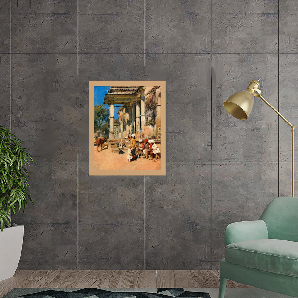 Portico Of A Mosque - Framed Canvas