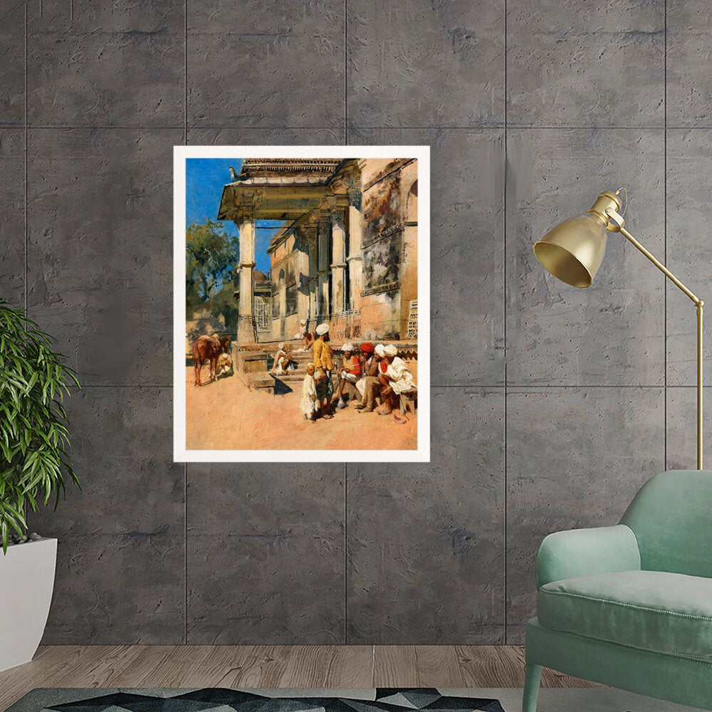 Portico Of A Mosque - Framed Canvas