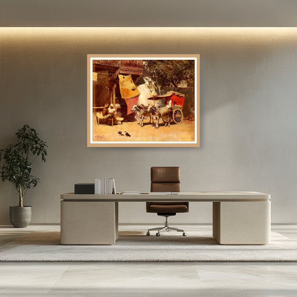 An Indian Gharry - WALL MOUNT FRAME