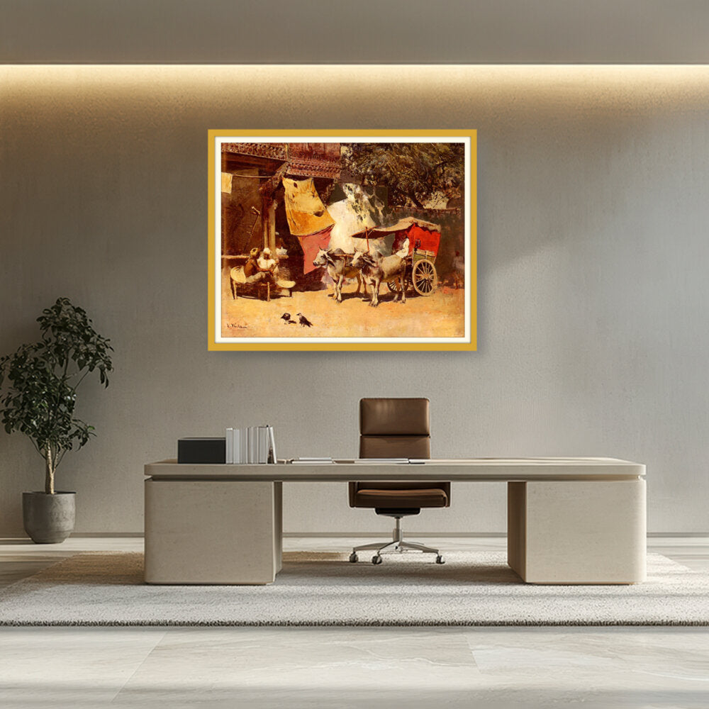 An Indian Gharry - WALL MOUNT FRAME