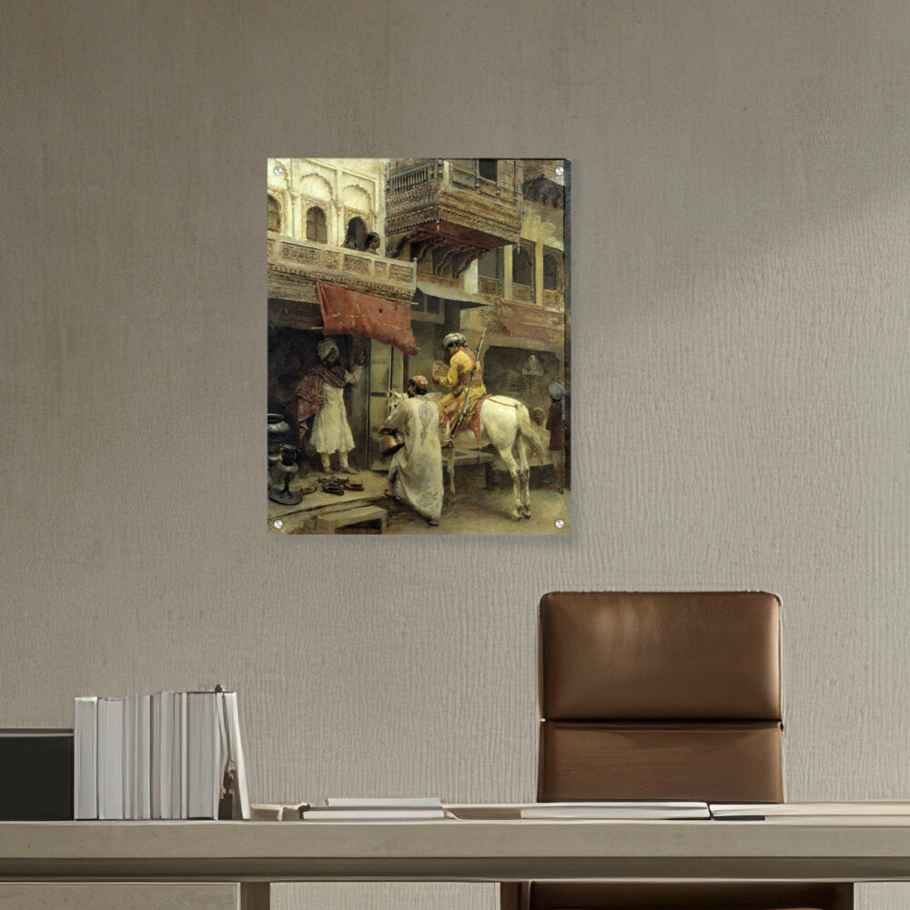 Street Scene In India - Acrylic Wall Photo