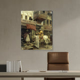 Picasoul - Artist - Street Scene In India - Acrylic Wall Photo