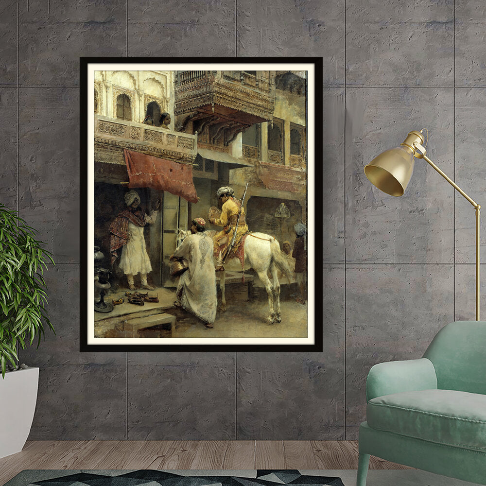 Street Scene In India - WALL MOUNT FRAME