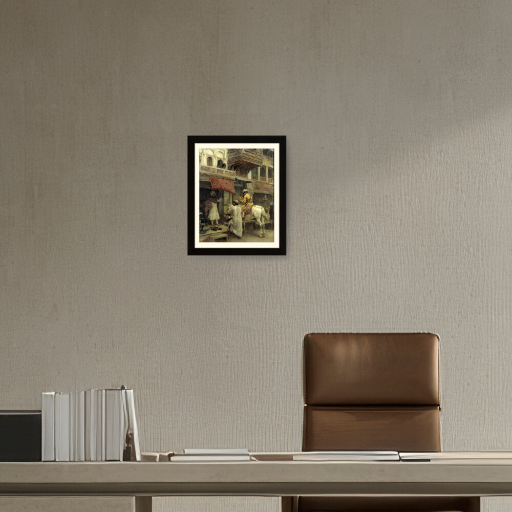 Street Scene In India - WALL MOUNT FRAME