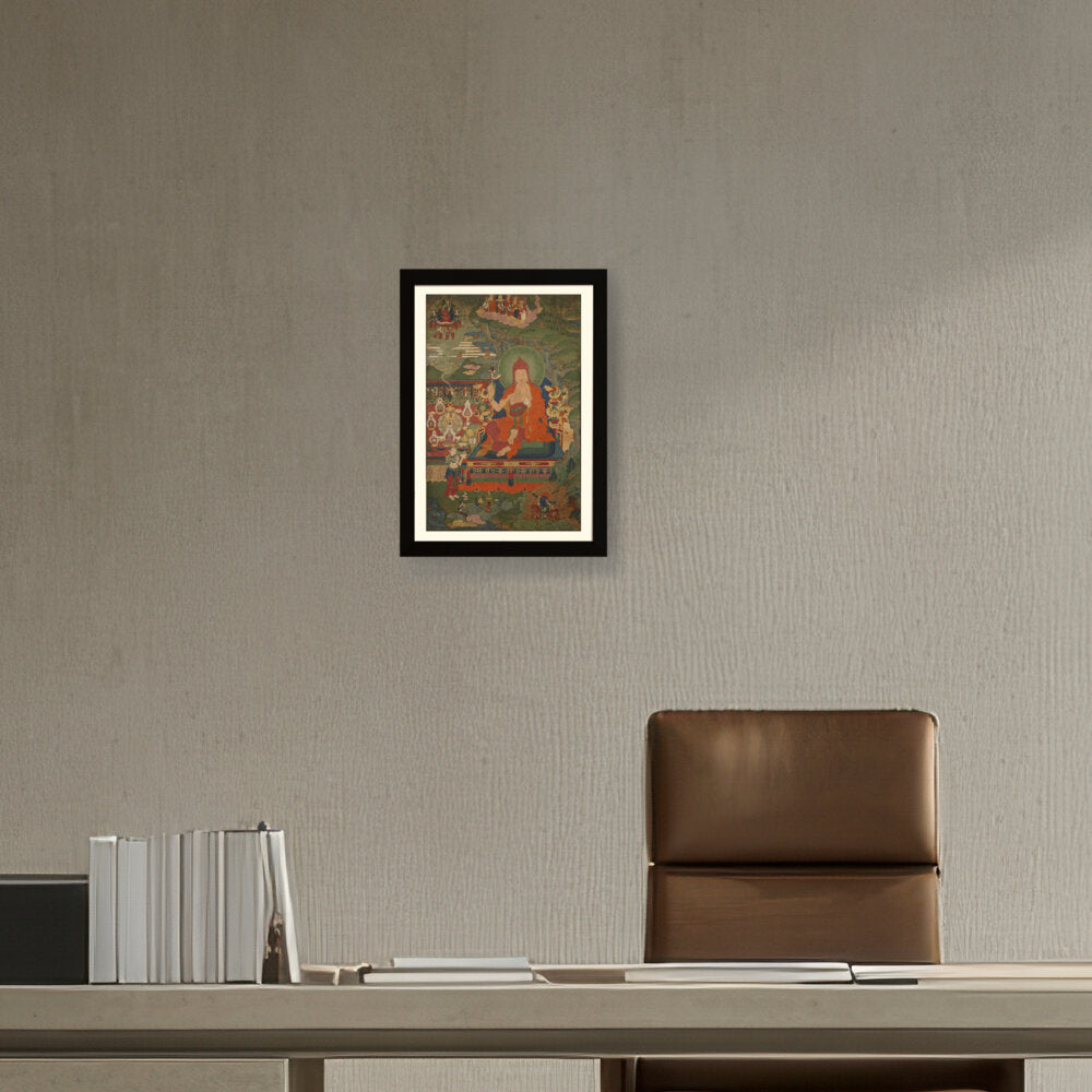 Lama Engaged In Ritual - WALL MOUNT FRAME