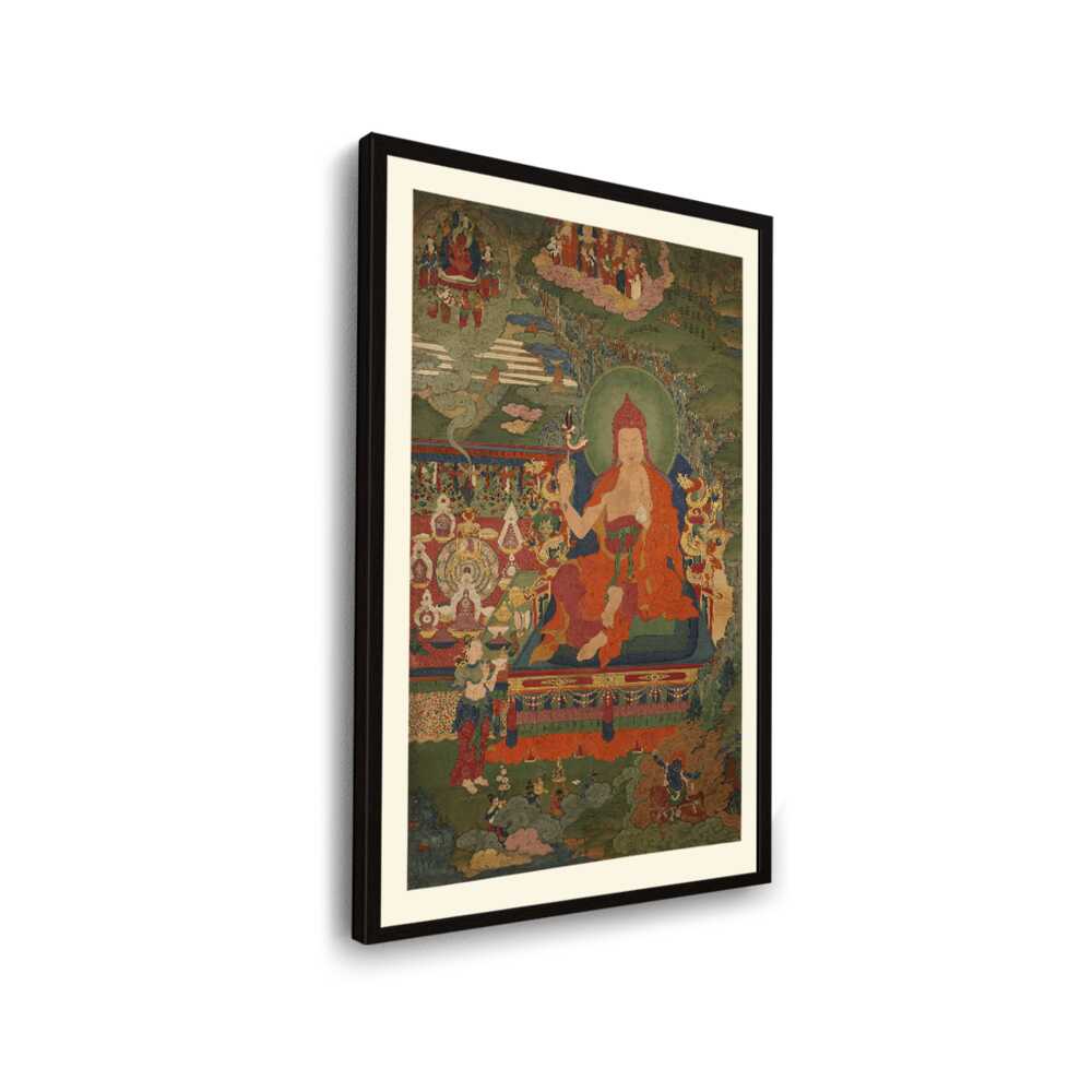 Lama Engaged In Ritual - WALL MOUNT FRAME