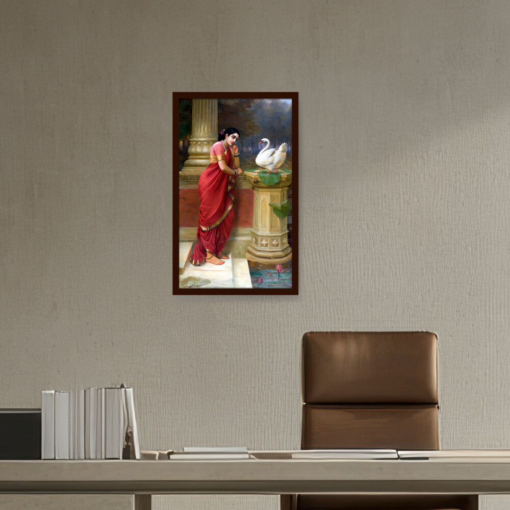Hamsa Damayanti - Framed Canvas