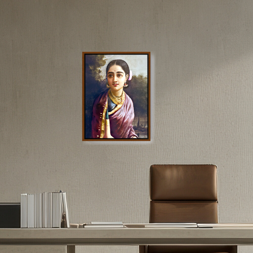 Radha In The Moonlight - FLOATING FRAME