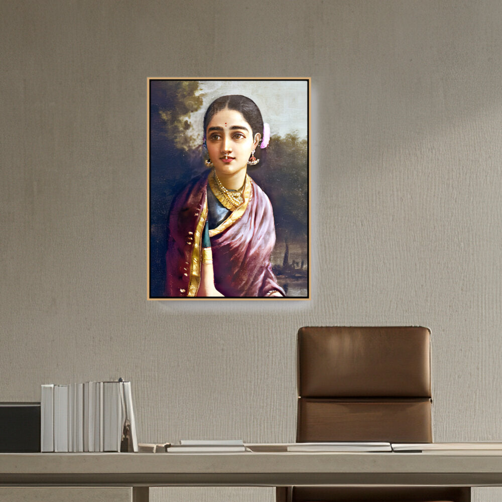 Radha In The Moonlight - FLOATING FRAME