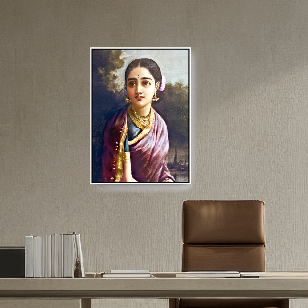 Radha In The Moonlight - FLOATING FRAME