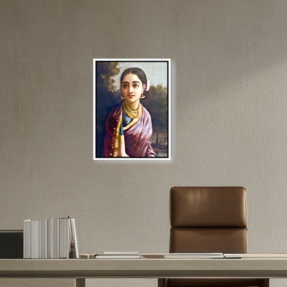 Radha In The Moonlight - FLOATING FRAME