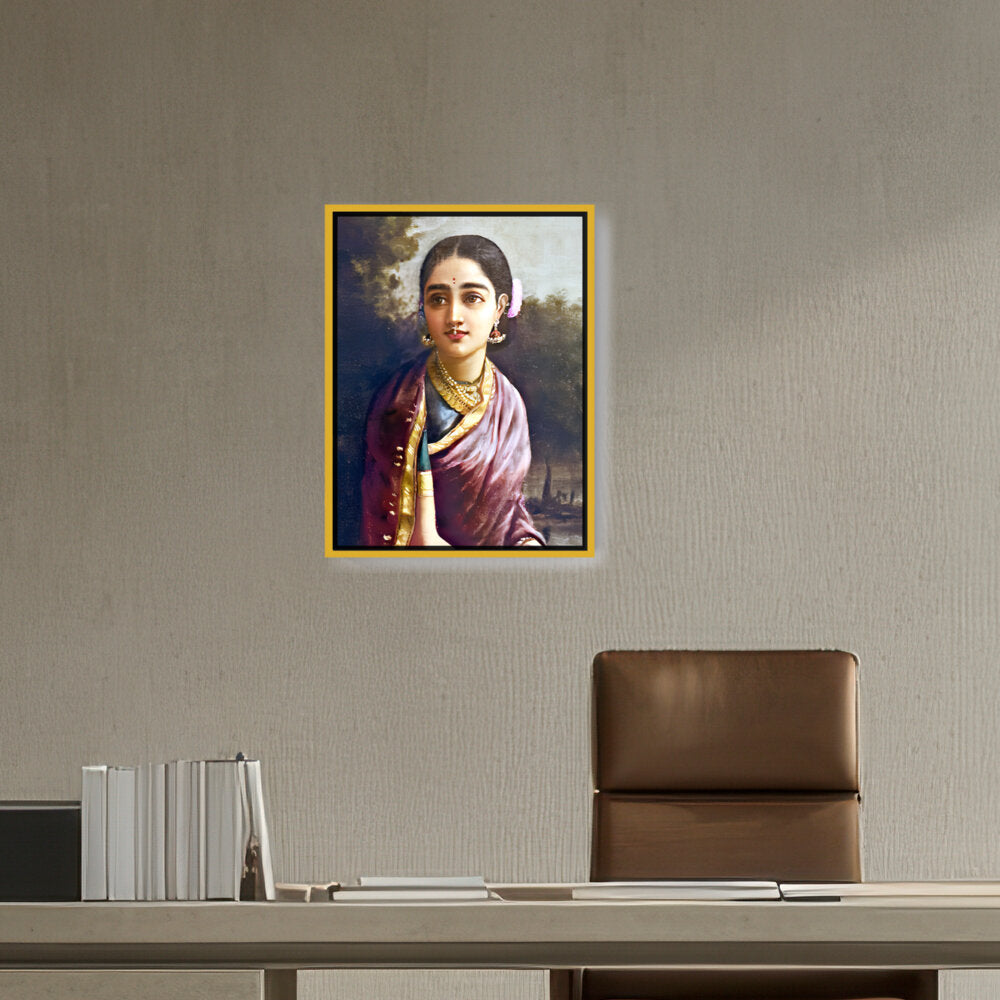Radha In The Moonlight - FLOATING FRAME