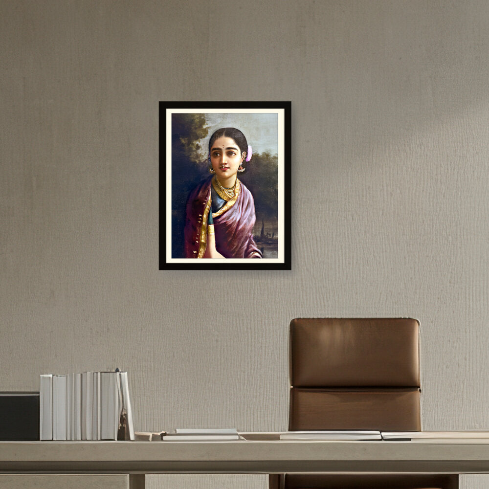 Radha In The Moonlight - WALL MOUNT FRAME
