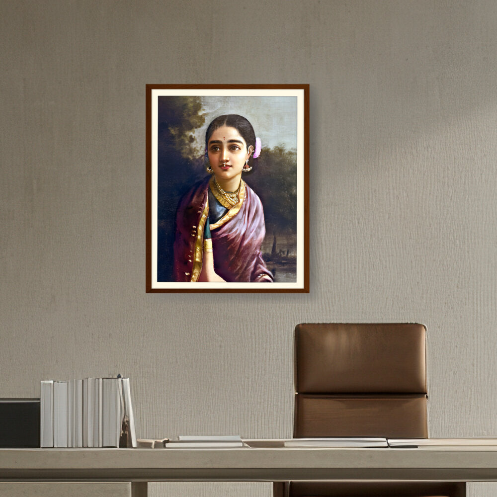 Radha In The Moonlight - WALL MOUNT FRAME