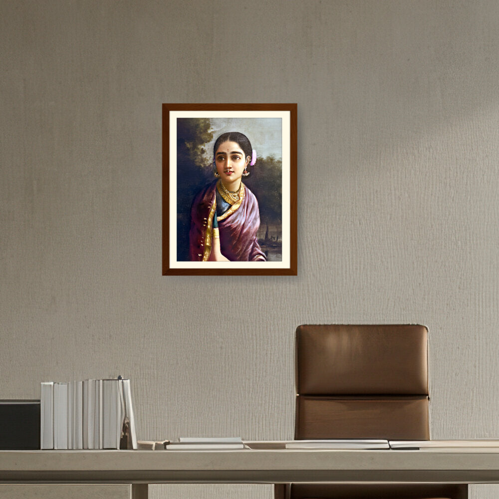 Radha In The Moonlight - WALL MOUNT FRAME