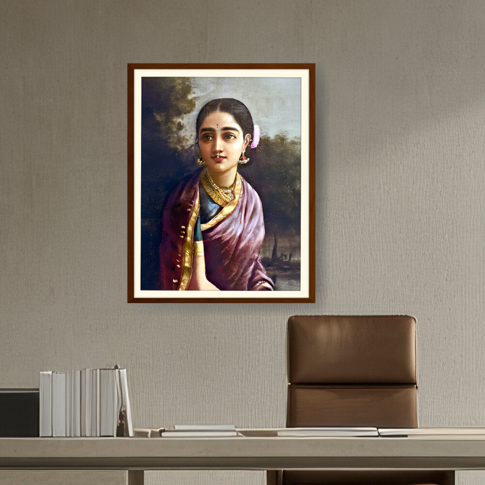 Radha In The Moonlight - WALL MOUNT FRAME