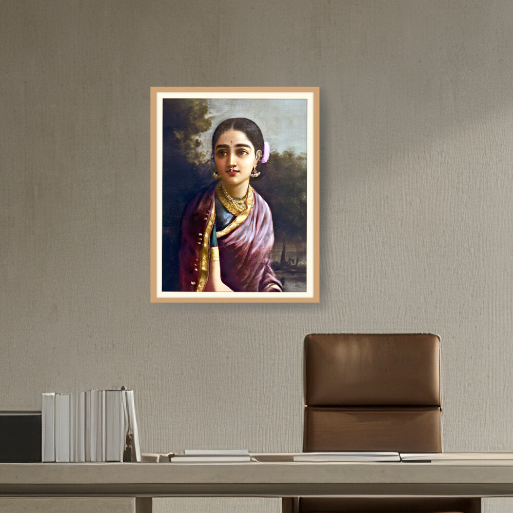 Radha In The Moonlight - WALL MOUNT FRAME