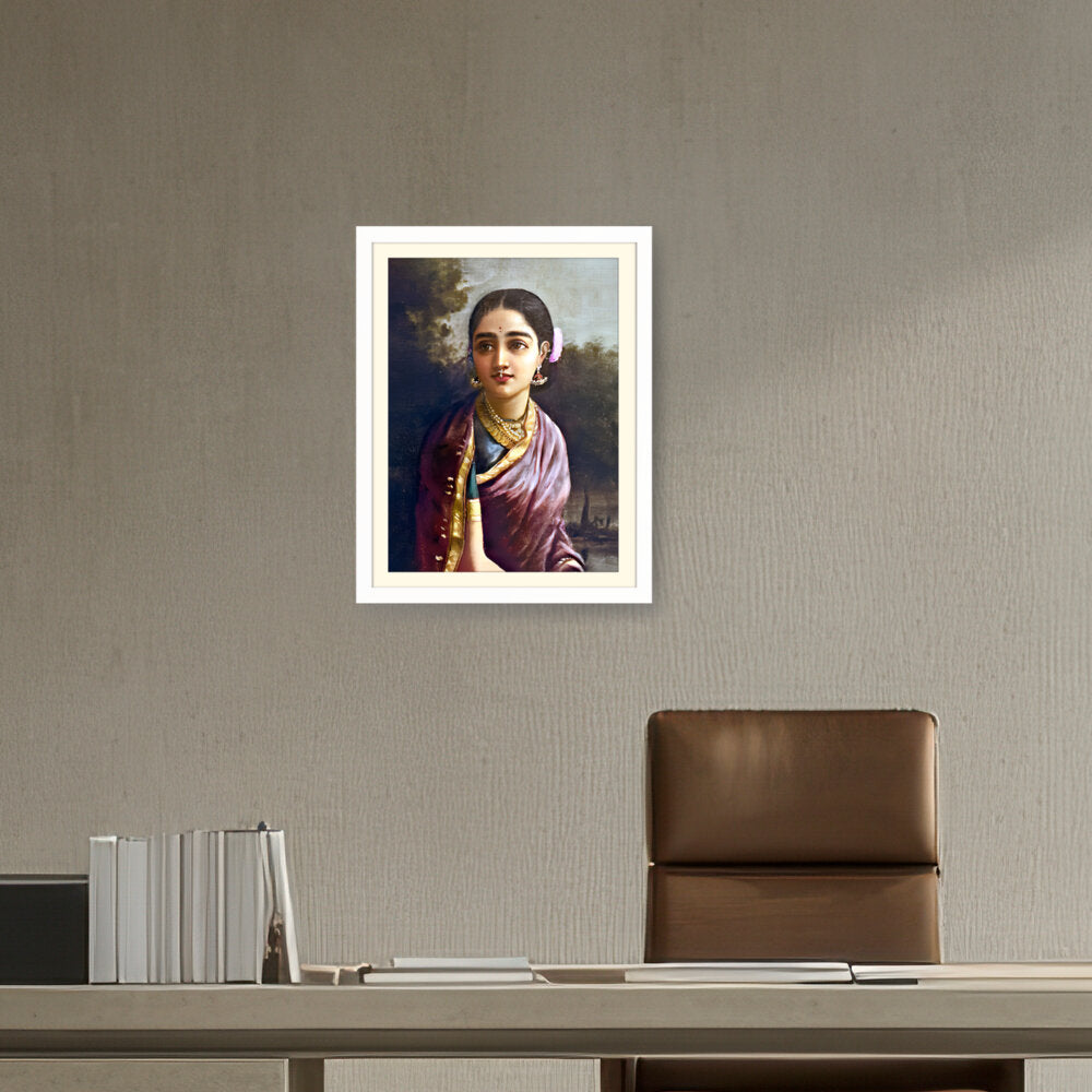 Radha In The Moonlight - WALL MOUNT FRAME