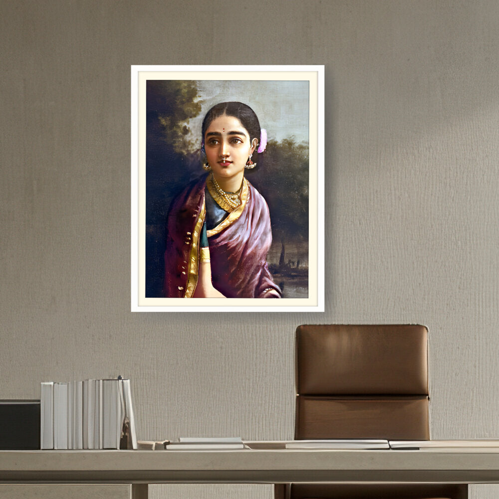 Radha In The Moonlight - WALL MOUNT FRAME