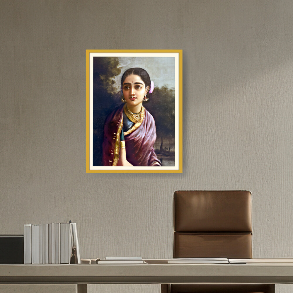 Radha In The Moonlight - WALL MOUNT FRAME