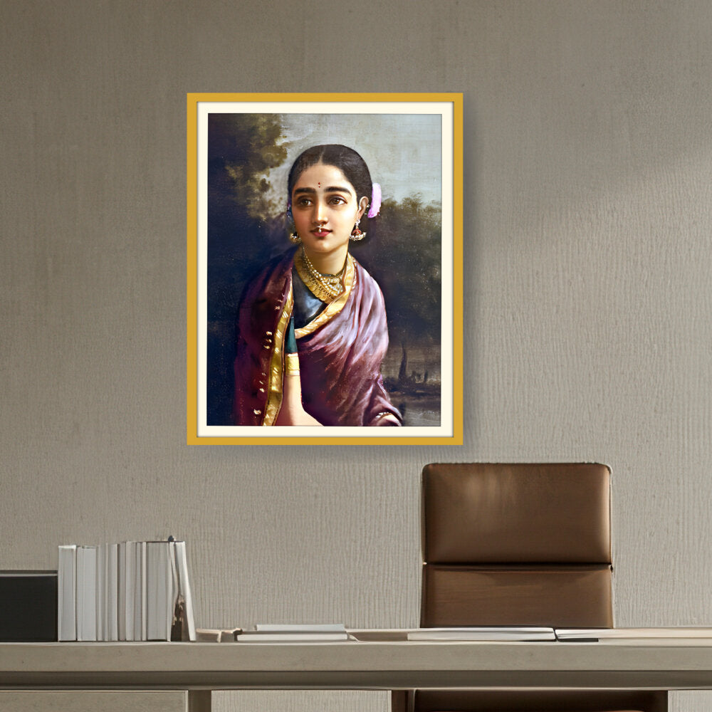 Radha In The Moonlight - WALL MOUNT FRAME
