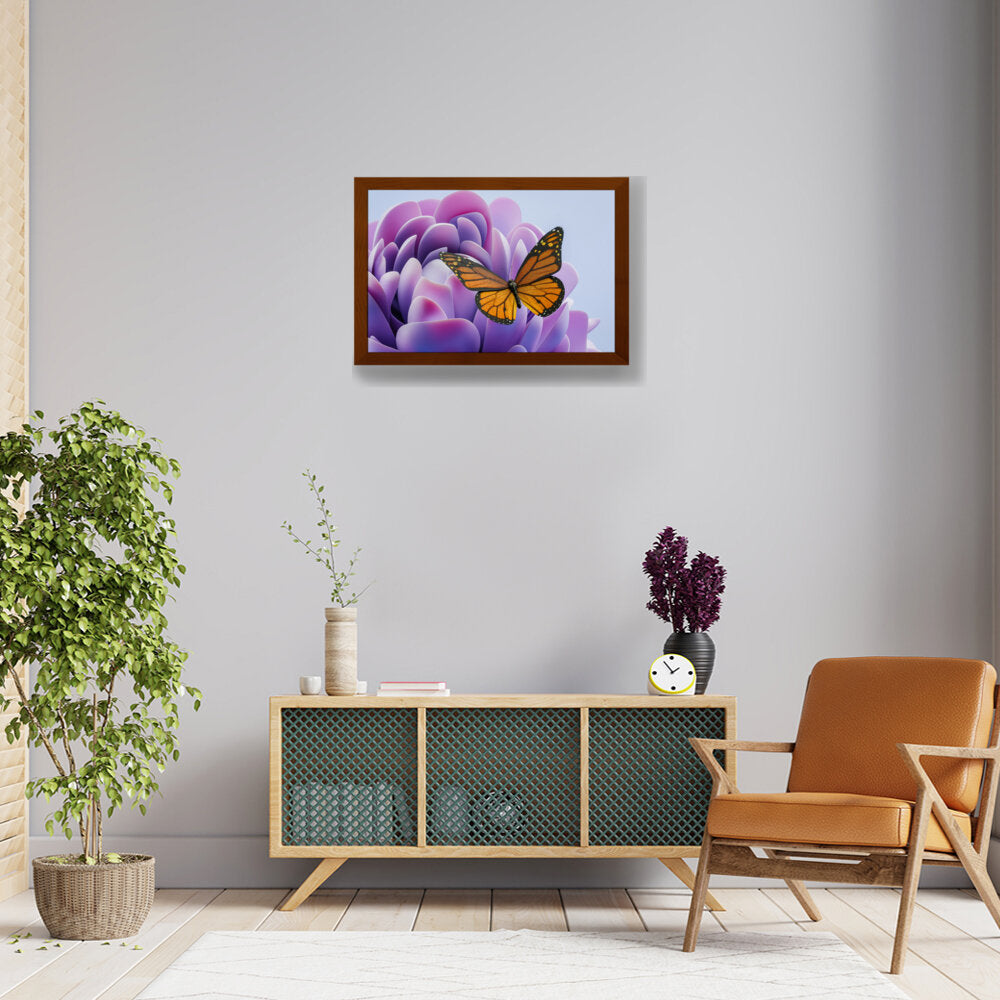 A Bunch Of Butterflies - Framed Canvas