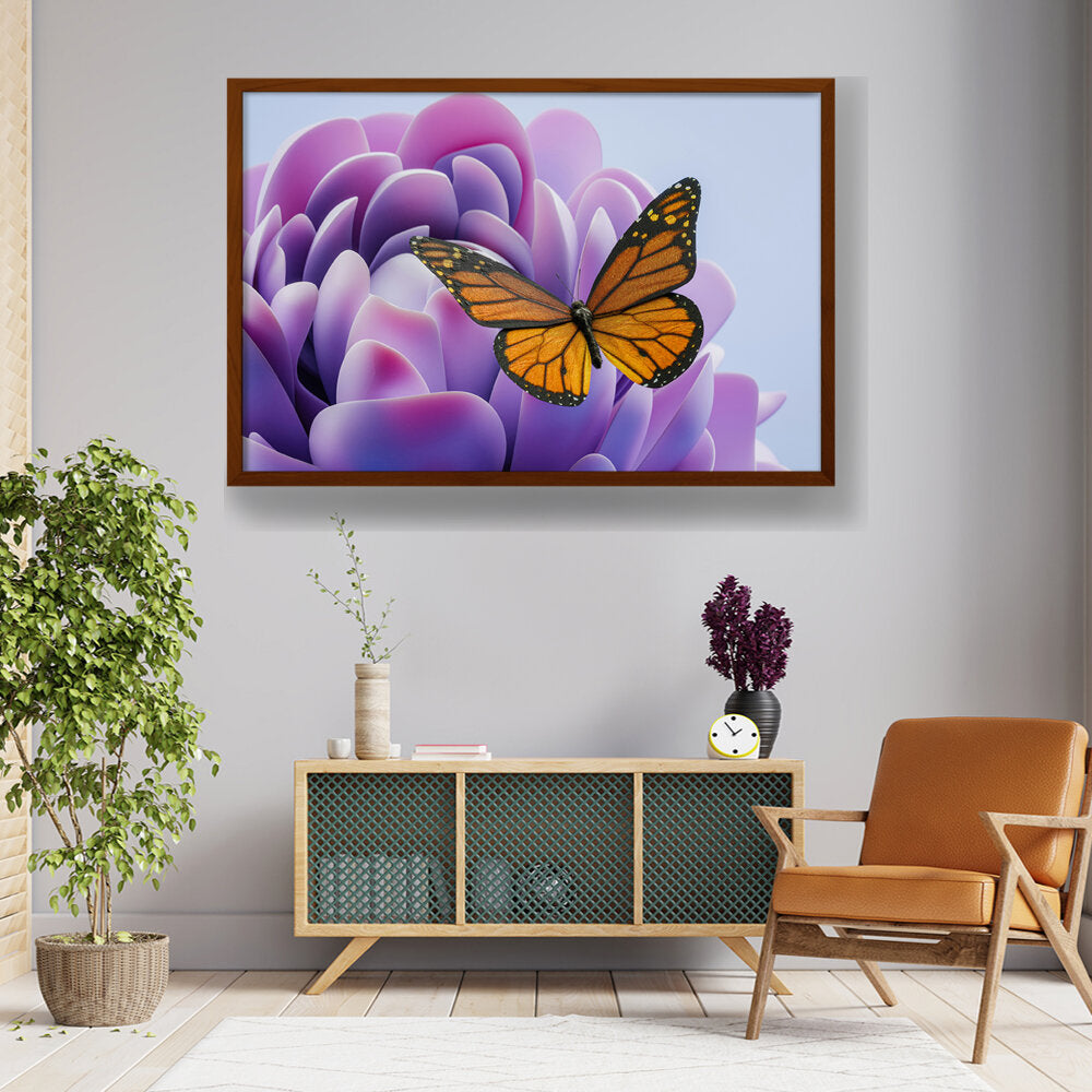 Picasoul - Artist - A Bunch Of Butterflies - Framed Canvas