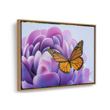 A Bunch Of Butterflies - Floating Framed Canvas