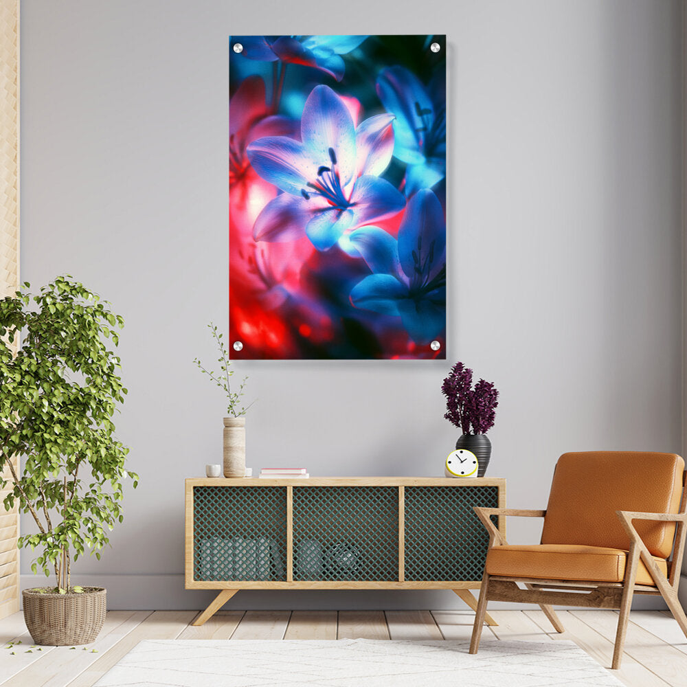 Picasoul - Artist - A Close Up Of A Flower - Acrylic Wall Photo