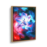 A Close Up Of A Flower - Floating Framed Canvas