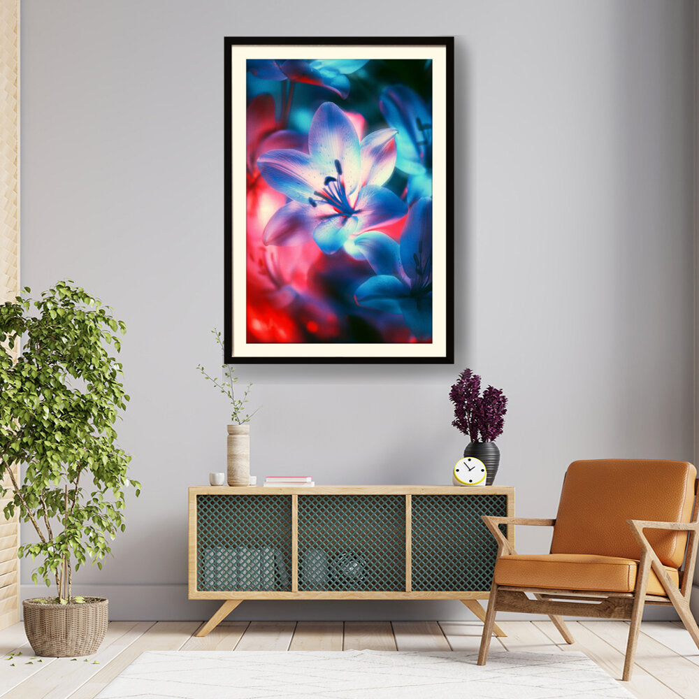 Picasoul - Artist - A Close Up Of A Flower - Framed Wall Art