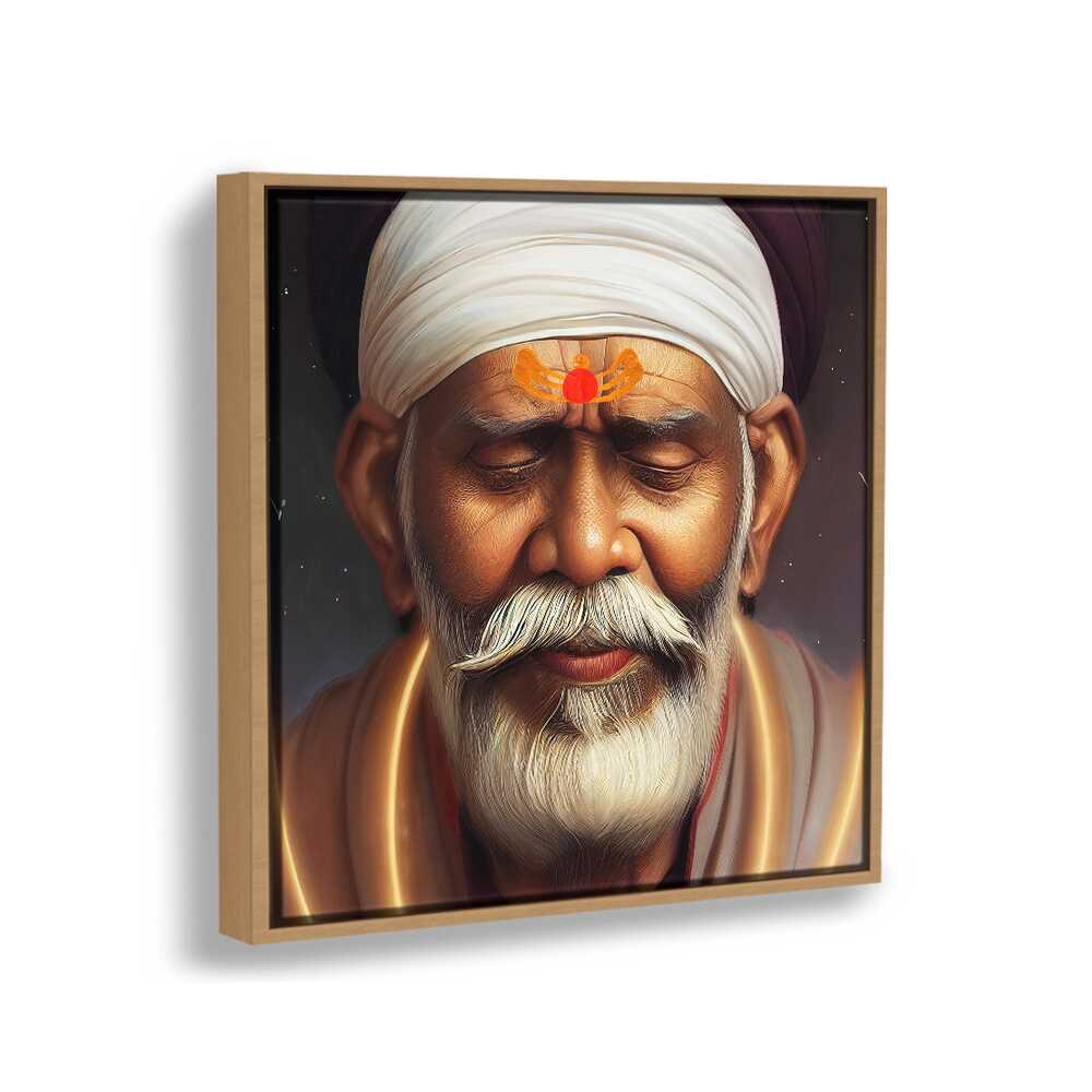 Sai-Baba-Ai Art - FLOATING FRAME