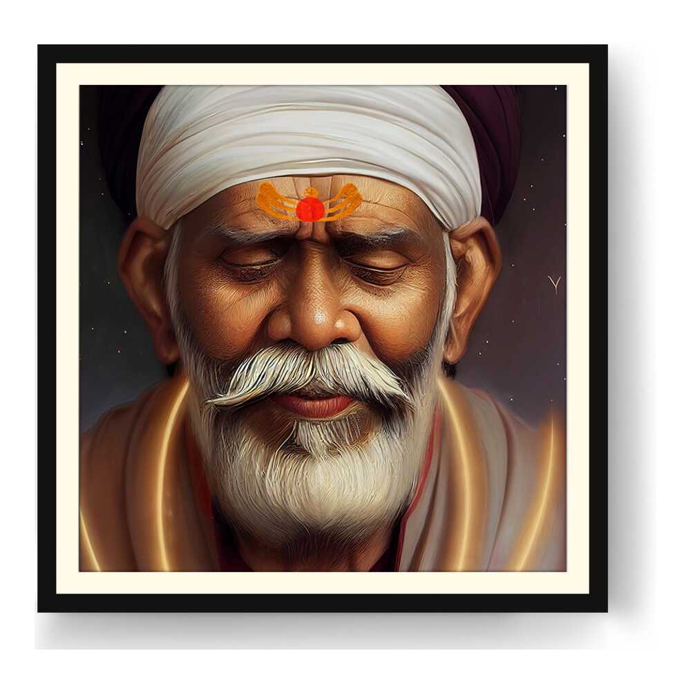 Sai-Baba-Ai Art - WALL MOUNT FRAME