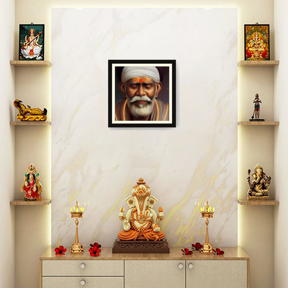 Sai-Baba-Ai Art - WALL MOUNT FRAME