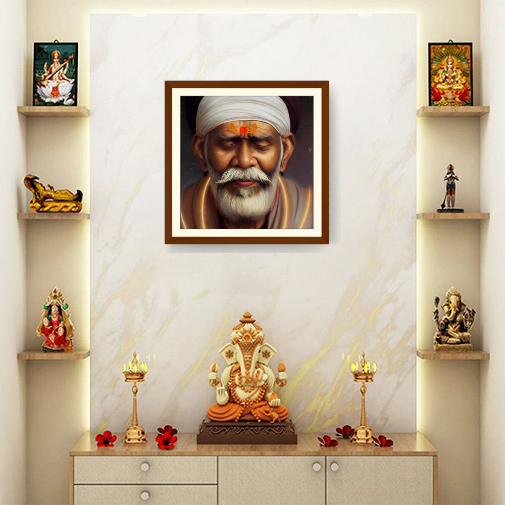 Sai-Baba-Ai Art - WALL MOUNT FRAME