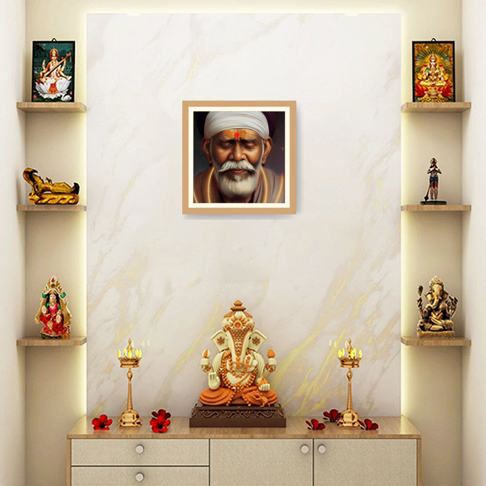 Sai-Baba-Ai Art - WALL MOUNT FRAME