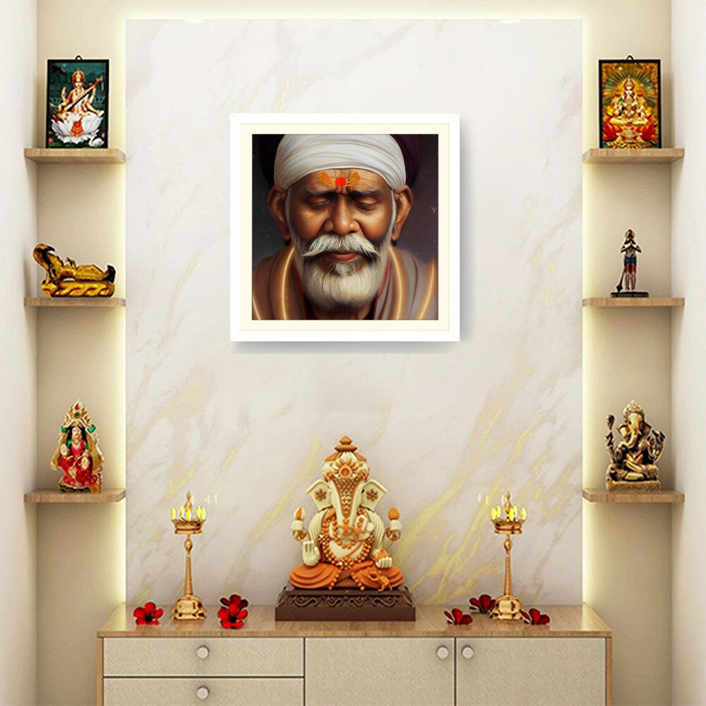 Sai-Baba-Ai Art - WALL MOUNT FRAME