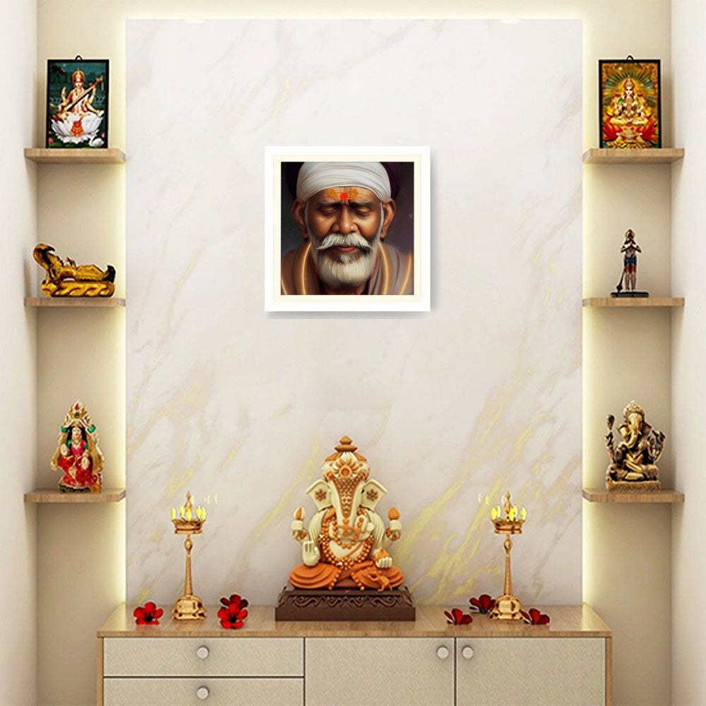 Sai-Baba-Ai Art - WALL MOUNT FRAME