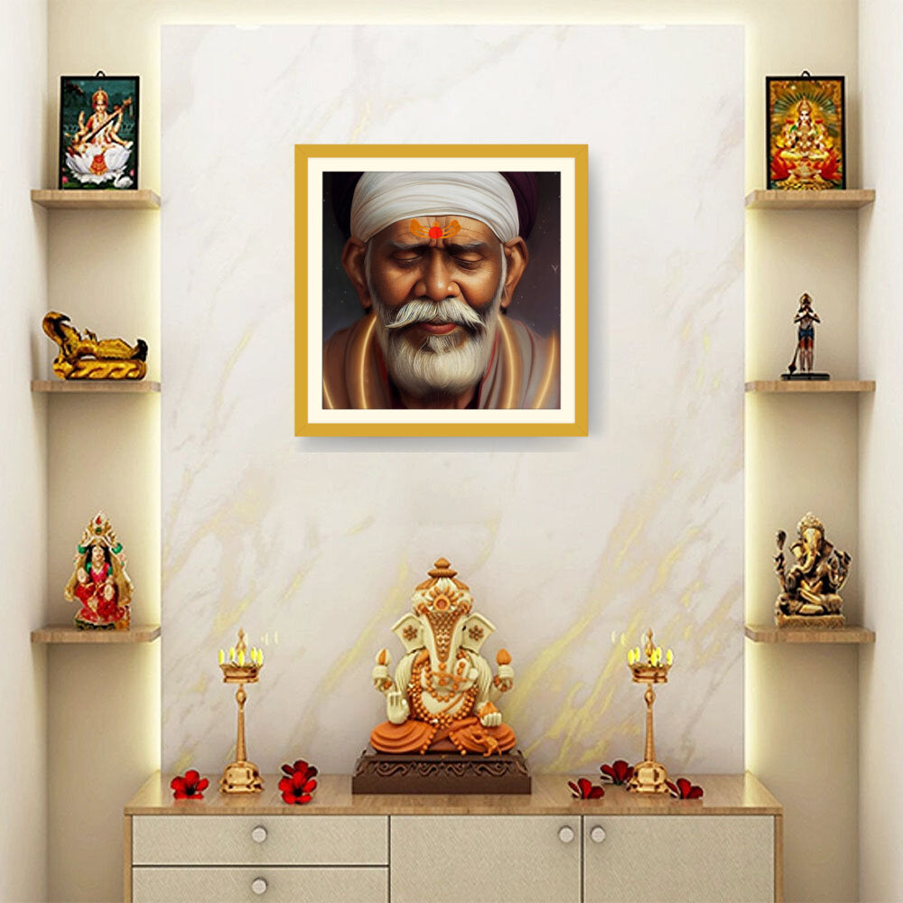 Sai-Baba-Ai Art - WALL MOUNT FRAME