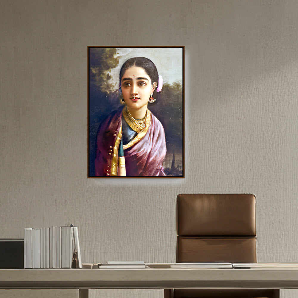 Radha-moonlight - FLOATING FRAME