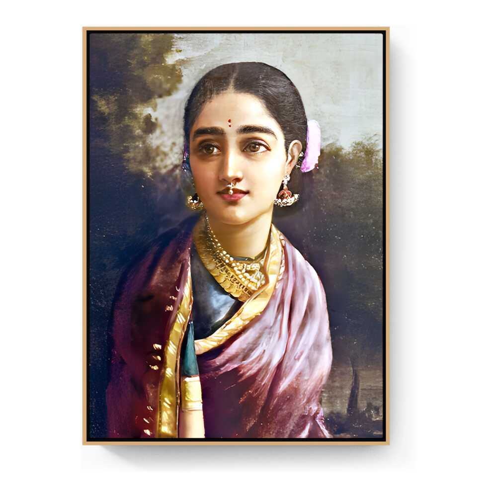 Radha-moonlight - FLOATING FRAME