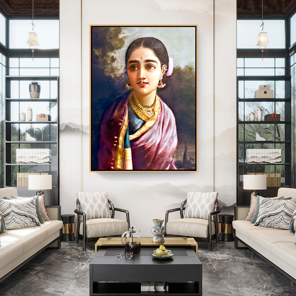 Radha-moonlight - FLOATING FRAME