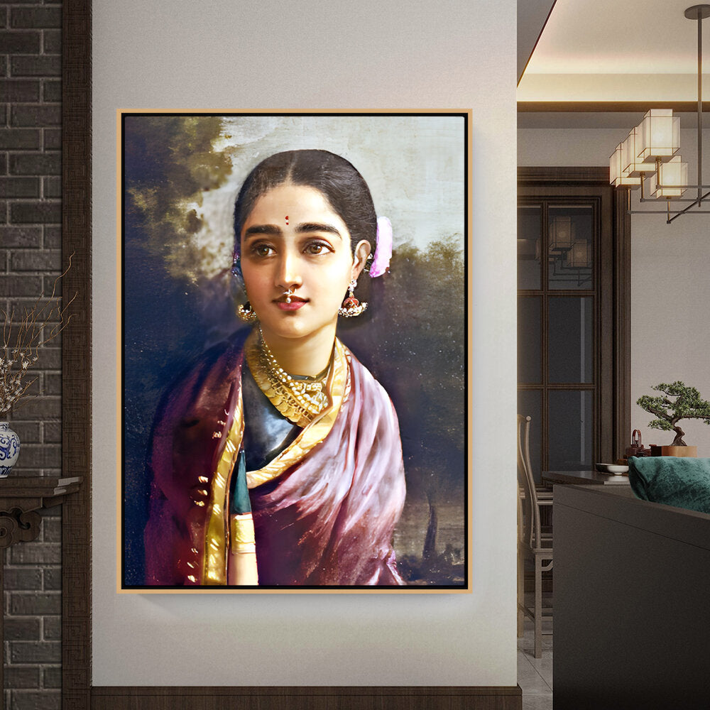 Radha-moonlight - FLOATING FRAME