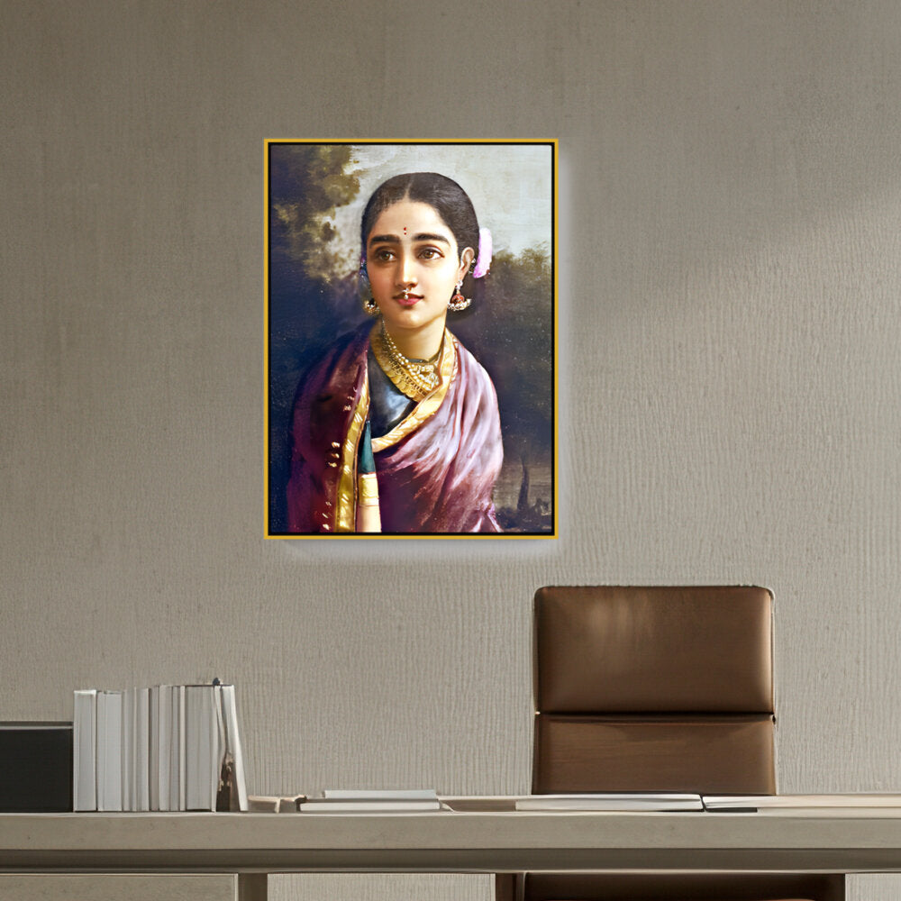 Radha-moonlight - FLOATING FRAME